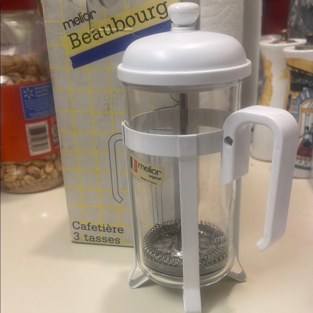 Melior Beaubourg White Vintage French Press